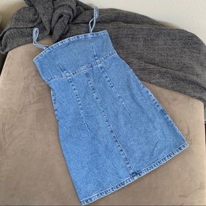 Top shop mini denim dress
